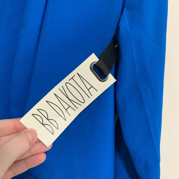 Bb Dakota cropped blue blazer - Picture 2 of 4
